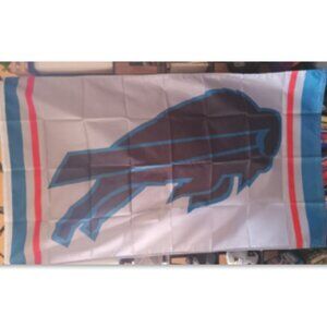 NEW Buffalo Bills Black Logo NFL 3X5 Feet Flag Banner Wall Decor or Pole Hang